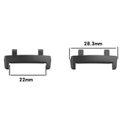 For Amazfit T-Rex 3 1 Pair Metal Head Adapter Watch Band Connector With Removal Tool(Silver)