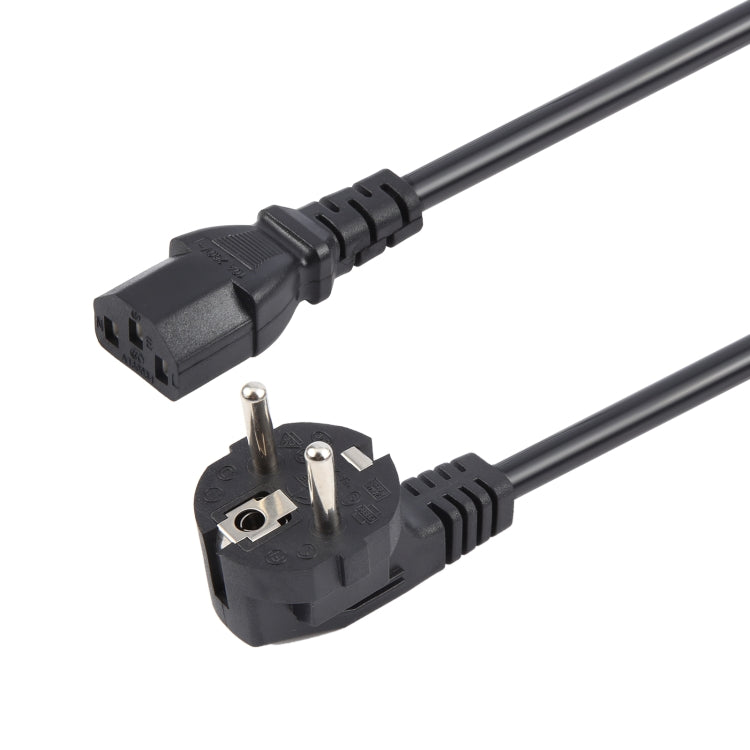EU Plug Computer PC Power Cord 3 Pin Cable, Length:3m(Black) - free shipping - PMC TechLife - Order now!