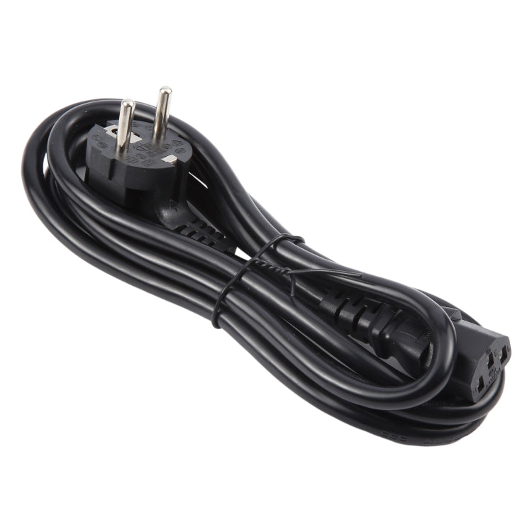 EU Plug Computer PC Power Cord 3 Pin Cable, Length:5m(Black) - Power Cord by PMC TechLife | Online Shopping South Africa | PMC TechLife | Buy Now Pay Later Mobicred