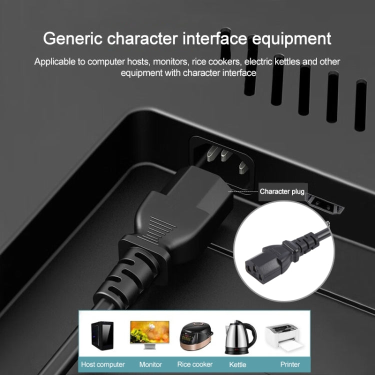 EU Plug Computer PC Power Cord 3 Pin Cable, Length:5m(Black) - Power Cord by PMC TechLife | Online Shopping South Africa | PMC TechLife | Buy Now Pay Later Mobicred