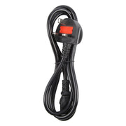 Big UK Plug Computer PC Power Cord 3 Pin Cable, Length:3m(Black)