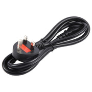 Big UK Plug Computer PC Power Cord 3 Pin Cable, Length:5m(Black)