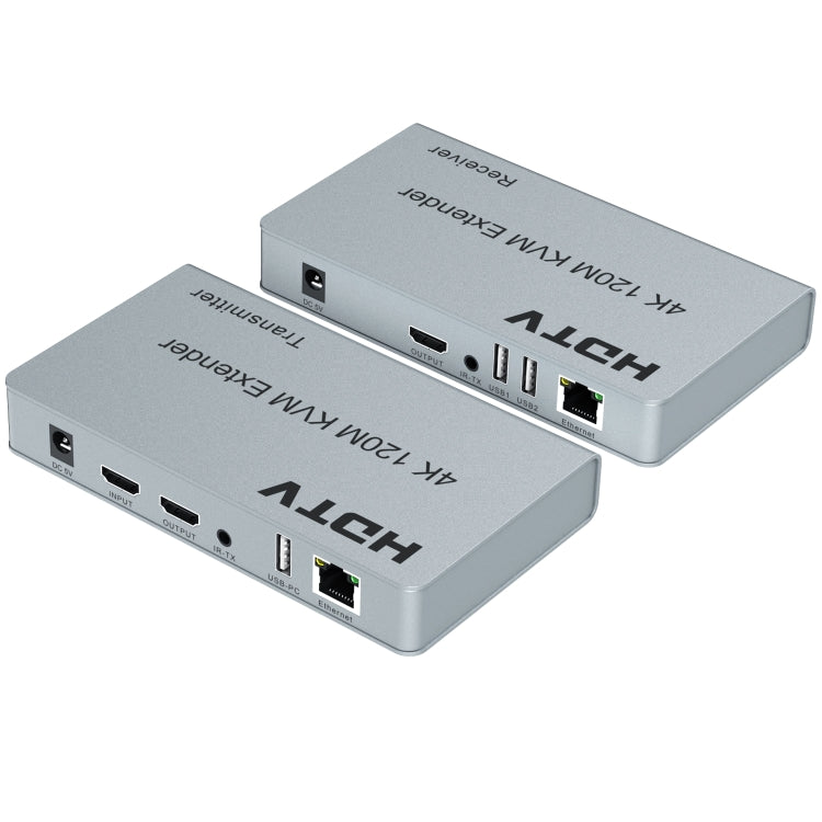 120m HDMI USB KVM 4K Network Extender, Plug:US Plug - Amplifier by PMC TechLife | Online Shopping South Africa | PMC TechLife | Buy Now Pay Later Mobicred