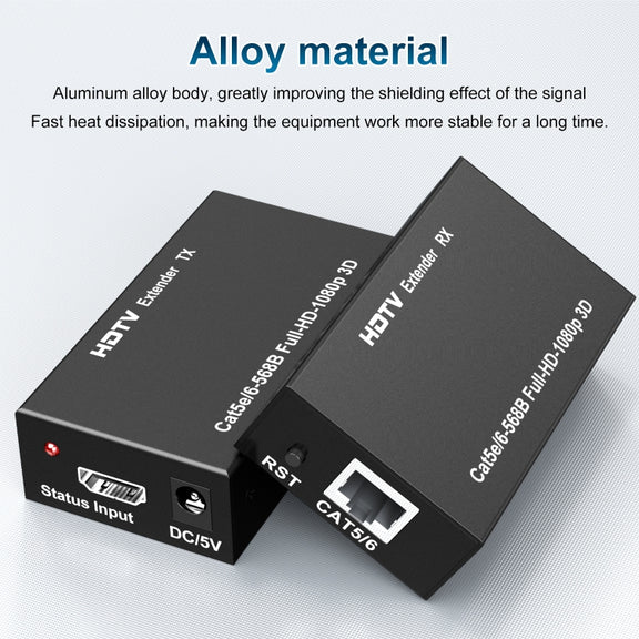60m HDTV RJ45 Network Cable Extender, Plug:EU Plug