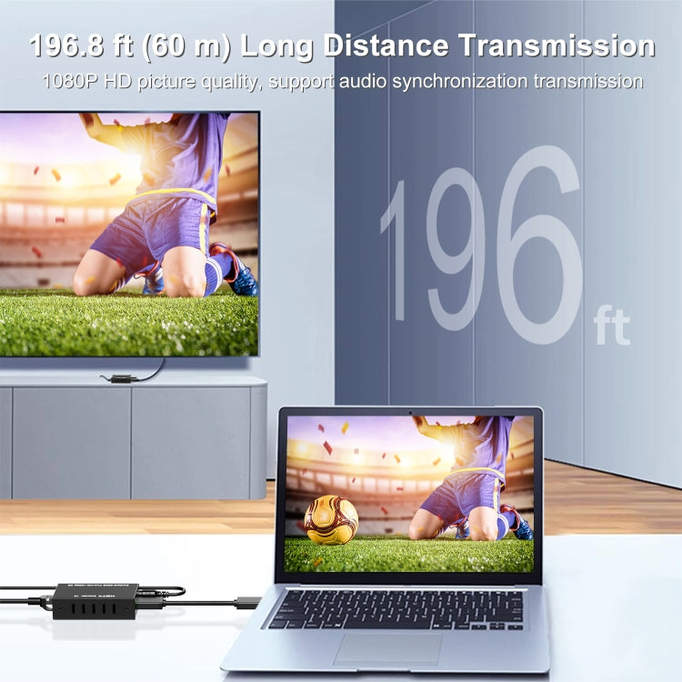 60m HDTV RJ45 Network Cable Extender, Plug:UK Plug - Amplifier by PMC TechLife | Online Shopping South Africa | PMC TechLife | Buy Now Pay Later Mobicred