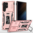For Samsung Galaxy S25 Ultra 5G Armor PC Hybrid TPU Camera Shield Phone Case(Rose Gold) - Galaxy S25 Ultra 5G Cases by PMC Jewellery | Online Shopping South Africa | PMC Jewellery | Buy Now Pay Later Mobicred