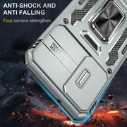 For Samsung Galaxy S25+ 5G Armor PC Hybrid TPU Camera Shield Phone Case(Grey)