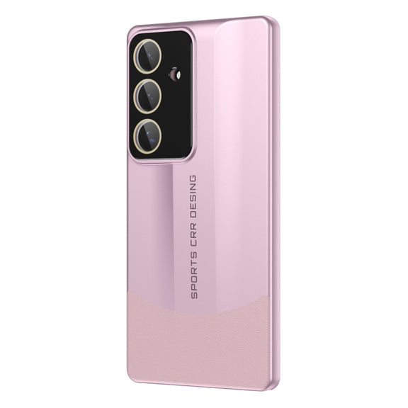 For Samsung Galaxy S25+ 5G Vegetarian Leather Series Skin Feel Full Coverage Phone Case(Pink)