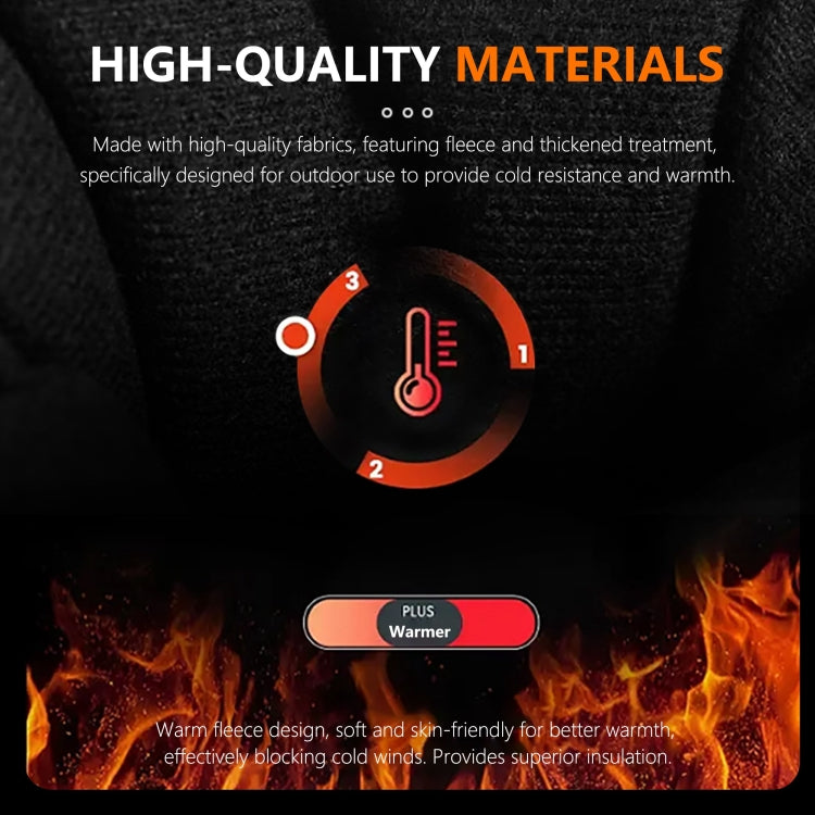 STARTRC Universal Drone Remote Control Photography Gloves Winter Warm Gloves, Size:L(Black)