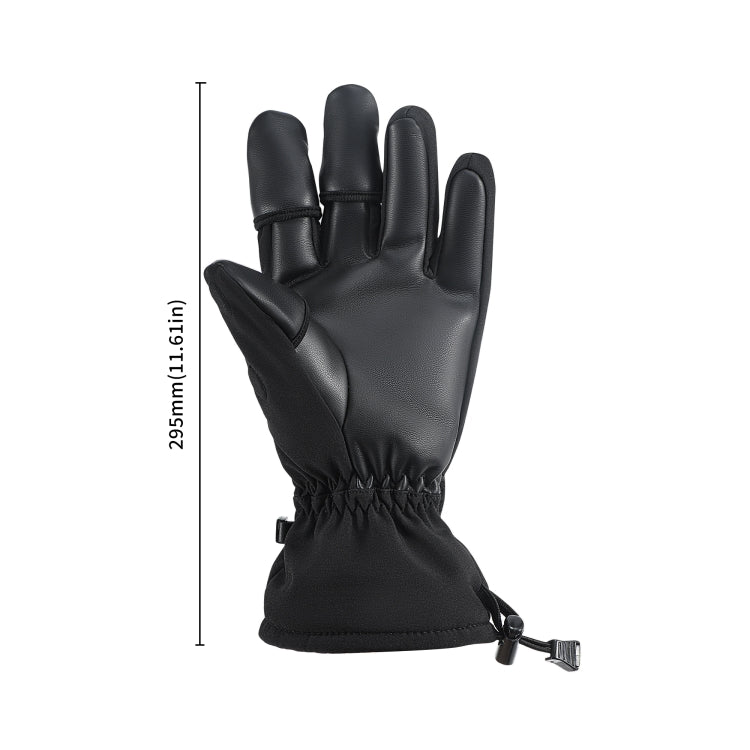 STARTRC Universal Drone Remote Control Photography Gloves Winter Warm Gloves, Size:L(Black)