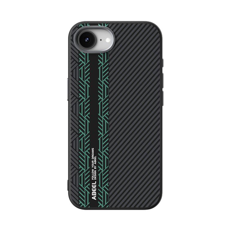 For iPhone 16e ABEEL 6D Micro Relief MagSafe Magnetic Phone Case(Green) - iPhone 16e Cases by PMC TechLife | Online Shopping South Africa | PMC TechLife | Buy Now Pay Later Mobicred