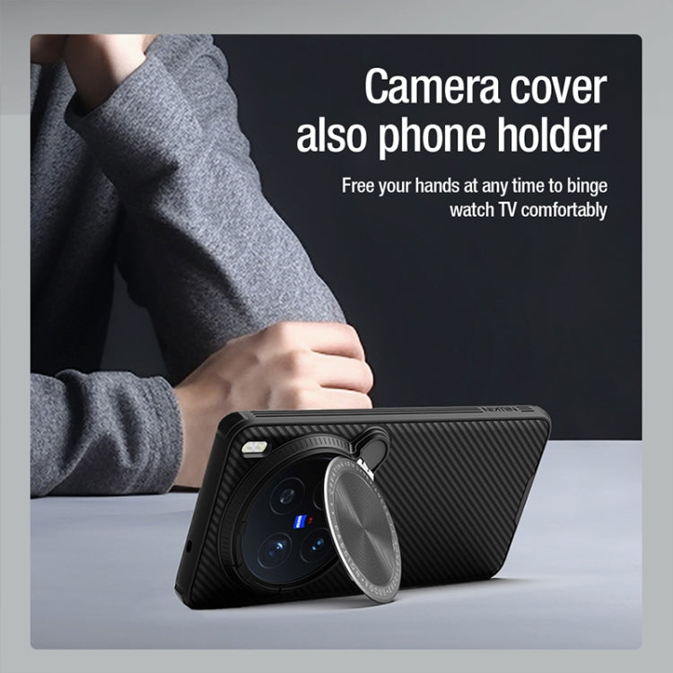 For vivo X200 Pro NILLKIN CamShield Prop MagSafe Magnetic PC Phone Case(Black) - vivo Cases by NILLKIN | Online Shopping South Africa | PMC Jewellery | Buy Now Pay Later Mobicred