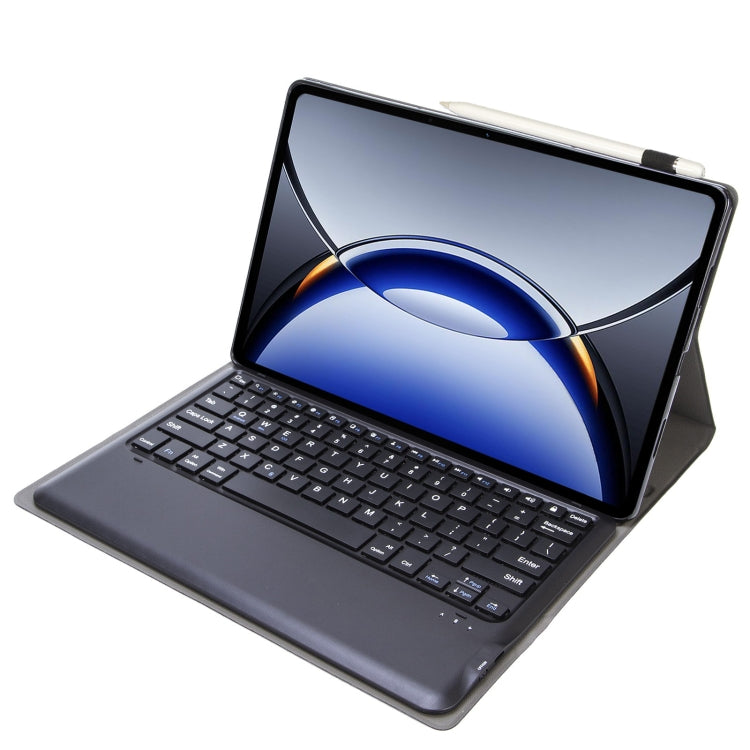 For OPPO Pad 3 12.1inch OP15-A TPU Ultra-thin Detachable Bluetooth Keyboard Leather Case with Touchpad(Black) - OPPO Keyboard by PMC Jewellery | Online Shopping South Africa | PMC Jewellery | Buy Now Pay Later Mobicred