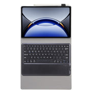 For OPPO Pad 3 12.1inch OP15-A TPU Ultra-thin Detachable Bluetooth Keyboard Leather Case with Touchpad(Black)