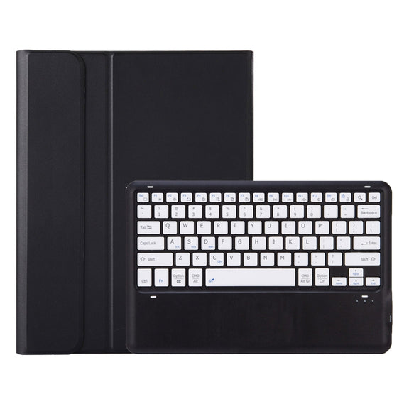 For OPPO Pad 3 12.1inch OP15-A TPU Ultra-thin Detachable Bluetooth Keyboard Leather Case with Touchpad(Black + White)