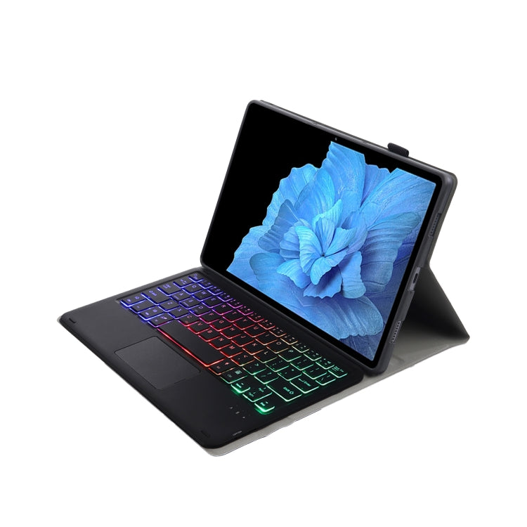 For vivo Pad 11 inch AV11-AS TPU Ultra-thin Detachable Backlight Bluetooth Keyboard Leather Case with Touchpad(Black) - free shipping - PMC Jewellery - Order now!