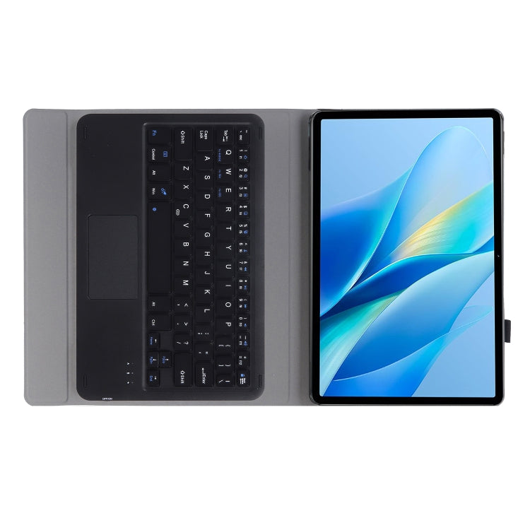 For vivo Pad Air / iQOO Pad 11.5 AV13-A TPU Ultra-thin Detachable Bluetooth Keyboard Leather Case with Touchpad(Black)