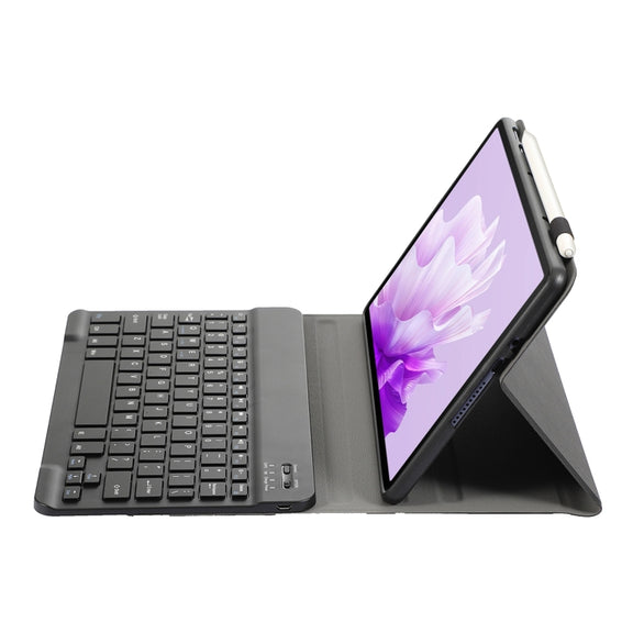 For Honor Pad X9 / X8 Pro 11.5 AH15 Ultra-thin Detachable Bluetooth Keyboard Leather Tablet Case(Black)