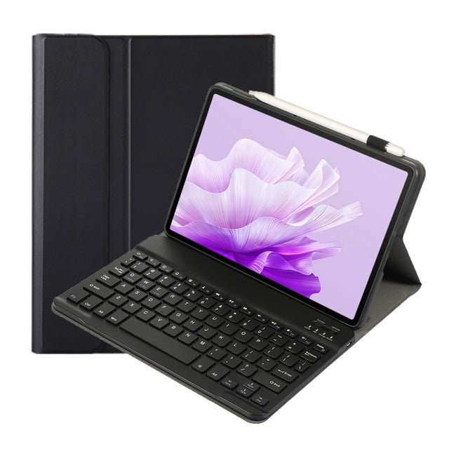 For Honor Pad X9 / X8 Pro 11.5 AH15 Ultra-thin Detachable Bluetooth Keyboard Leather Tablet Case(Black)