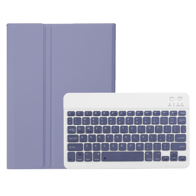 For Honor Pad X9 / X8 Pro 11.5 AH15 Ultra-thin Detachable Bluetooth Keyboard Leather Tablet Case(Lavender White)
