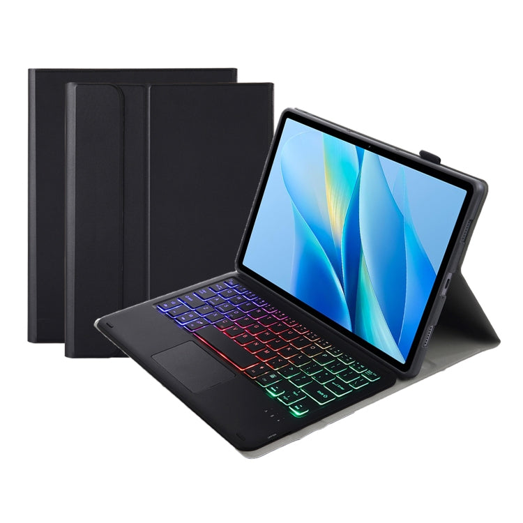 For vivo Pad Air / iQOO Pad 11.5 AV13-AS TPU Ultra-thin Detachable Backlight Bluetooth Keyboard Leather Case with Touchpad(Black) - free shipping - PMC Jewellery - Order now!