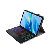 For vivo Pad Air / iQOO Pad 11.5 AV13-AS TPU Ultra-thin Detachable Backlight Bluetooth Keyboard Leather Case with Touchpad(Black)