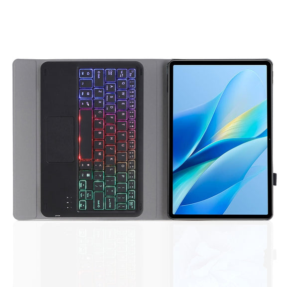 For vivo Pad Air / iQOO Pad 11.5 AV13-AS TPU Ultra-thin Detachable Backlight Bluetooth Keyboard Leather Case with Touchpad(Black)