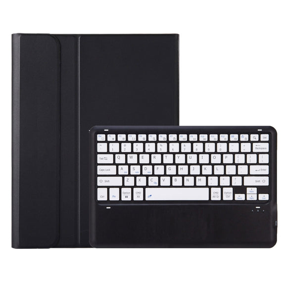 For vivo Pad3 12.1 inch AV10 TPU Ultra-thin Detachable Bluetooth Keyboard Leather Case(Black + White)