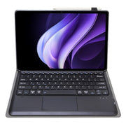 For vivo Pad3 12.1 inch AV10-A TPU Ultra-thin Detachable Bluetooth Keyboard Leather Case with Touchpad(Black)