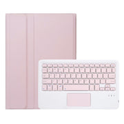 For Huawei MatePad SE 10.4 AH13-A Ultra-thin Detachable Bluetooth Keyboard Leather Tablet Case with Touchpad(Pink White)