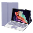 For Huawei MatePad SE 10.4 AH13-A Ultra-thin Detachable Bluetooth Keyboard Leather Tablet Case with Touchpad(Lavender White) - free shipping - PMC Jewellery - Order now!