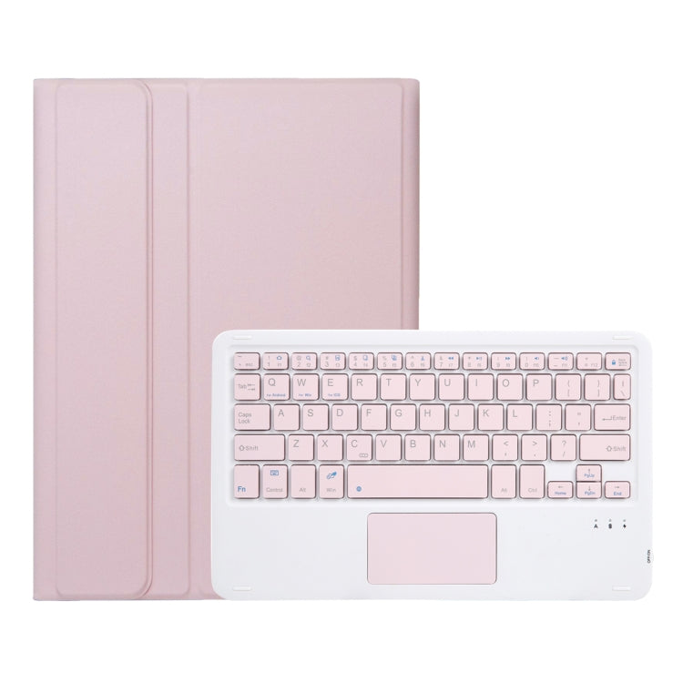 For Huawei MatePad 11.5 S 2024 AH20-A Ultra-thin Detachable Bluetooth Keyboard Leather Tablet Case with Touchpad(Pink White)