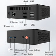 Jumper N100 II Mini PC, Intel 12th Generation Alder Lake-N N100 Quad-core 3.4GHz, RAM: 8GB, ROM: 256GB, Support HDMI(EU Plug)