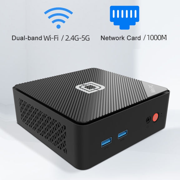 Jumper N100 II Mini PC, Intel 12th Generation Alder Lake-N N100 Quad-core 3.4GHz, RAM: 8GB, ROM: 256GB, Support HDMI(EU Plug)