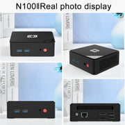 Jumper N100 II Mini PC, Intel 12th Generation Alder Lake-N N100 Quad-core 3.4GHz, RAM: 8GB, ROM: 256GB, Support HDMI(EU Plug)
