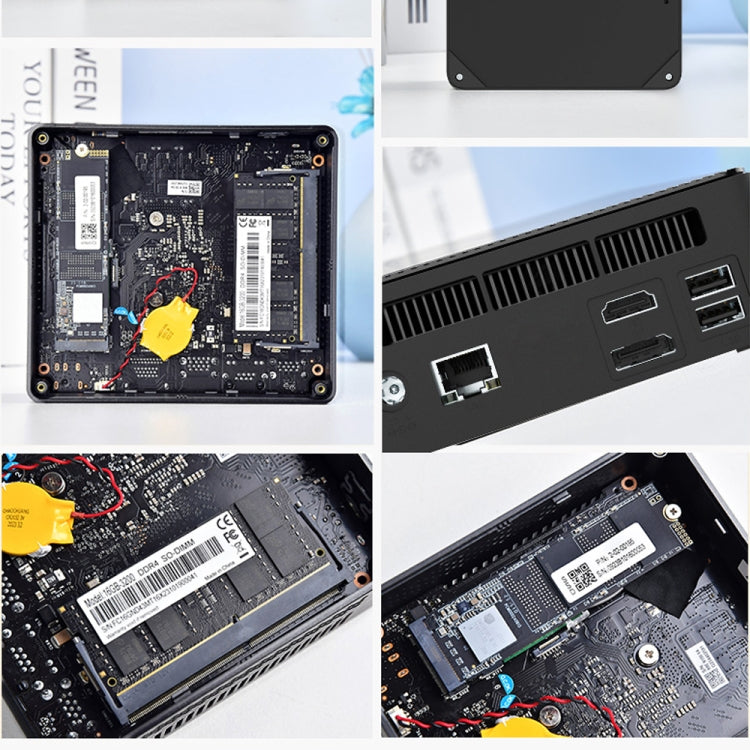 Jumper N100 II Mini PC, Intel 12th Generation Alder Lake-N N100 Quad-core 3.4GHz, RAM: 8GB, ROM: 256GB, Support HDMI(EU Plug)