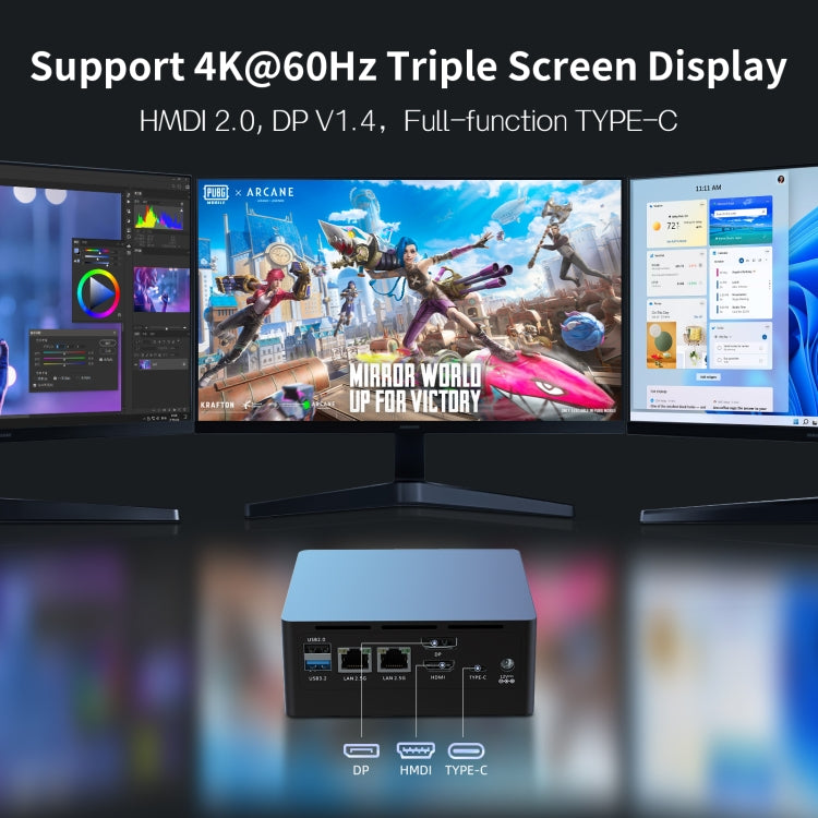 Jumper N305 Mini PC, Intel Alder Lake-N N305 Octa-core 3.8GHz, RAM: 16GB, ROM: 512GB(EU Plug) - free shipping - PMc TechLife - Order now!