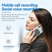 A1A Strong Magnetic Mobile Call Voice Recorder APP Recording Version, Memory:16GB(Black)