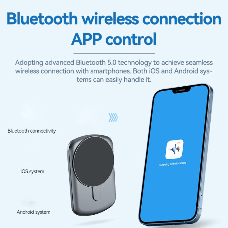 A1A Strong Magnetic Mobile Call Voice Recorder APP Recording Version, Memory:32GB(Black)