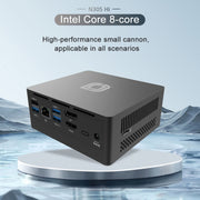 Jumper N305Hi Mini PC, Intel Alder Lake-N i3-N305 Octa-core 3.8GHz, RAM: 16GB, ROM: 512GB(EU Plug)