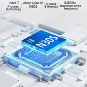 Jumper N305Hi Mini PC, Intel Alder Lake-N i3-N305 Octa-core 3.8GHz, RAM: 16GB, ROM: 512GB(EU Plug)