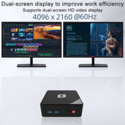Jumper N100 II Mini PC, Intel 12th Generation Alder Lake-N N100 Quad-core 3.4GHz, RAM: 8GB, ROM: 256GB, Support HDMI(US Plug)