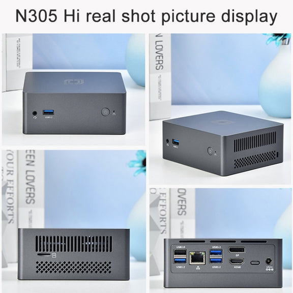 Jumper N305Hi Mini PC, Intel Alder Lake-N i3-N305 Octa-core 3.8GHz, RAM: 16GB, ROM: 512GB(US Plug)