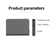 Q61A Ultra-thin HD Noise Reduction Voice Recording Pen Support APP Control, Memory:64GB(Black)