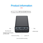 Q65 Long-lasting Magnetic Intelligent Voice Recording Pen, Memory:4GB(Black)