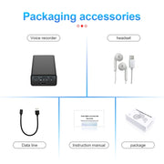 Q65 Long-lasting Magnetic Intelligent Voice Recording Pen, Memory:16GB(Black)