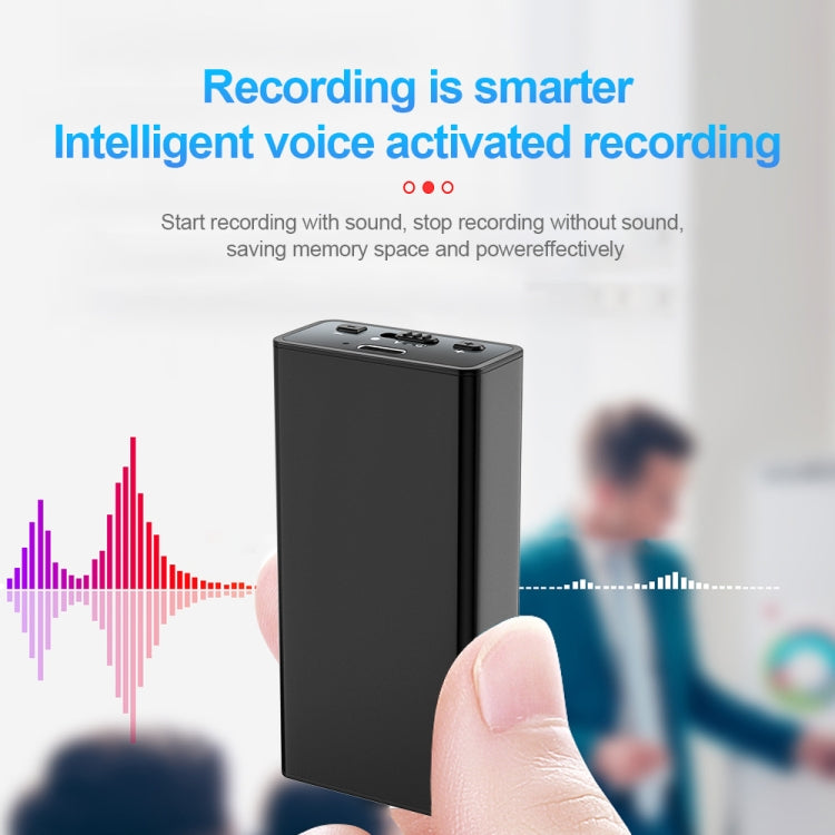Q65 Long-lasting Magnetic Intelligent Voice Recording Pen, Memory:64GB(Black)
