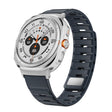 For Samsung Galaxy Watch Ultra 47mm Magnetic Silicone Watch Band(Midnight Color+Silver) - free shipping - PMC TechLife - Order now!