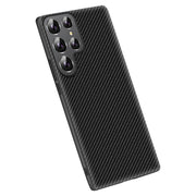 For Samsung Galaxy S25 Ultra 5G Carbon Fiber Texture Printing Phone Case(Black)