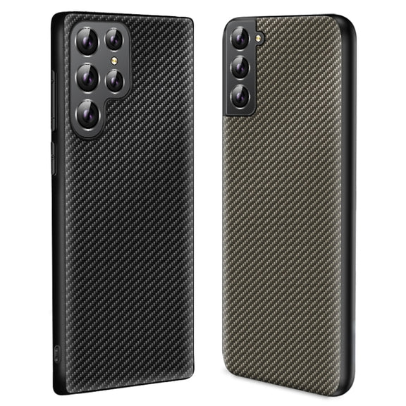 For Samsung Galaxy S25 Ultra 5G Carbon Fiber Texture Printing Phone Case(Gold)